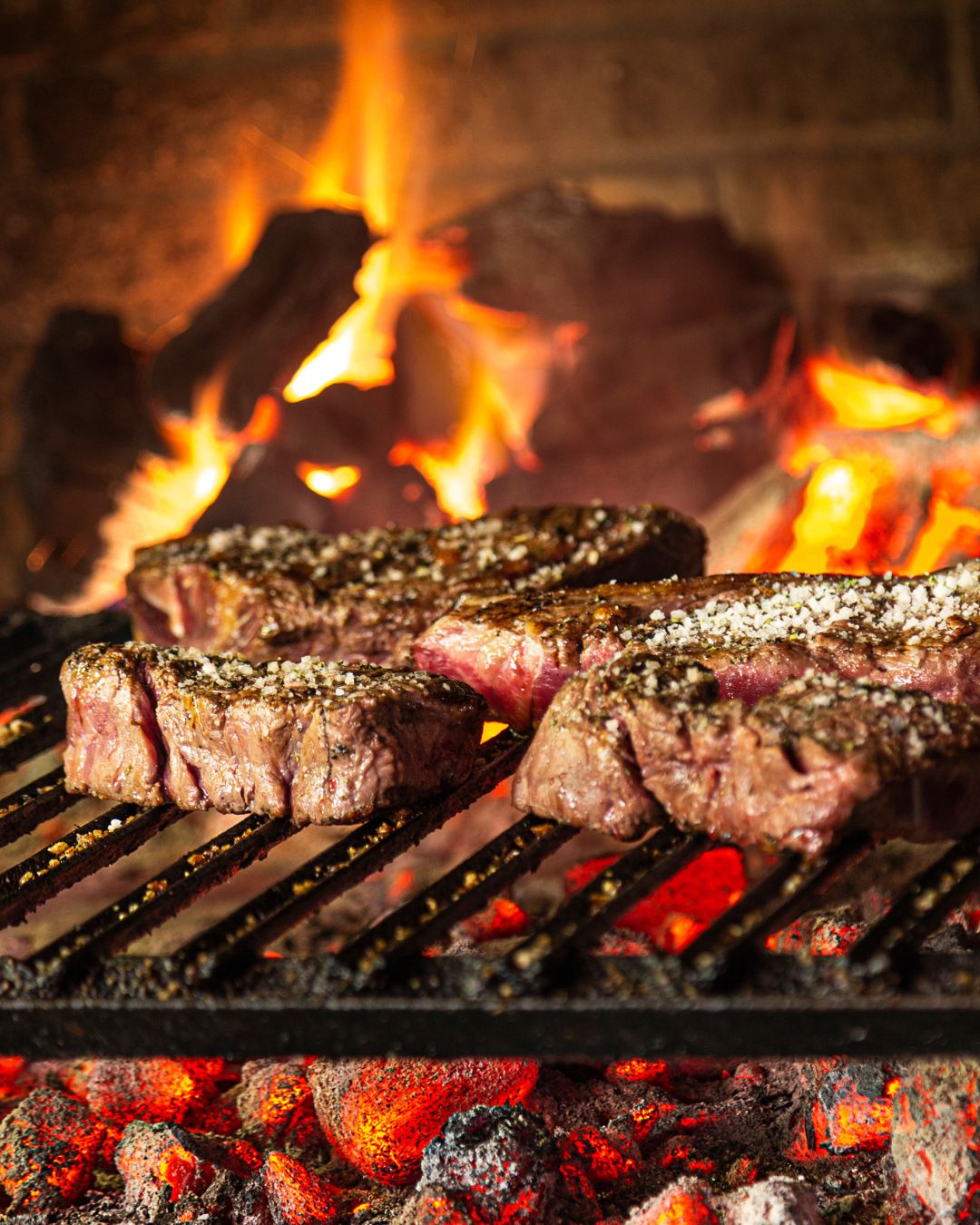 Meat on the grill at Brasserie Adalana